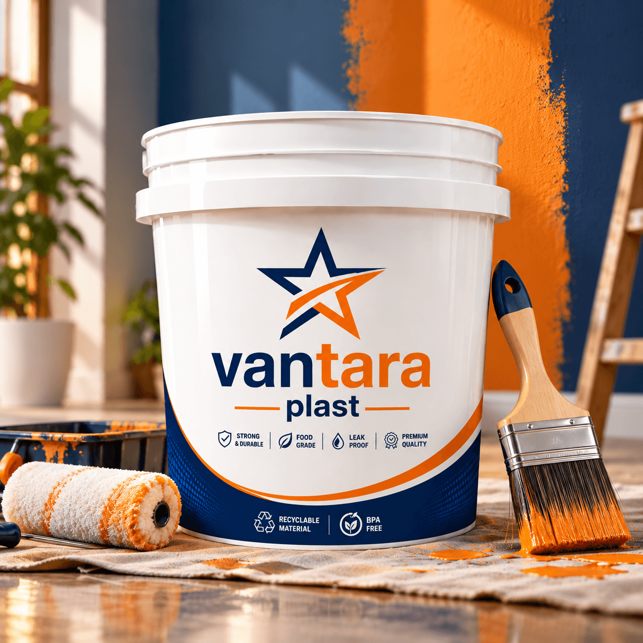 500G Plastic Paint Bucket