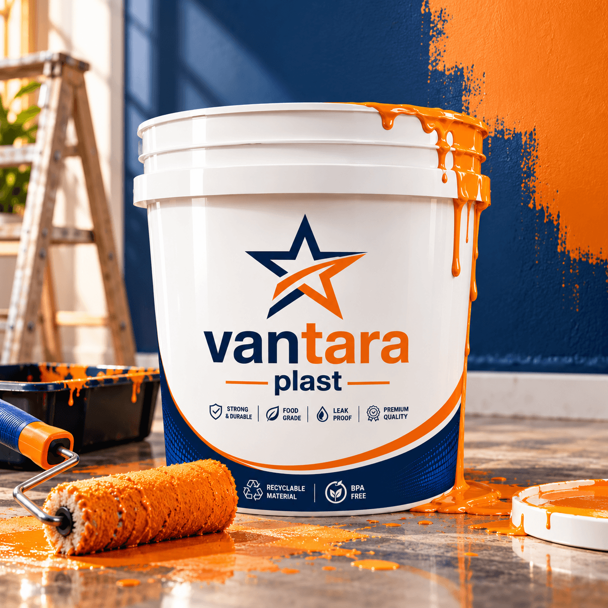 750G Plastic Paint Bucket